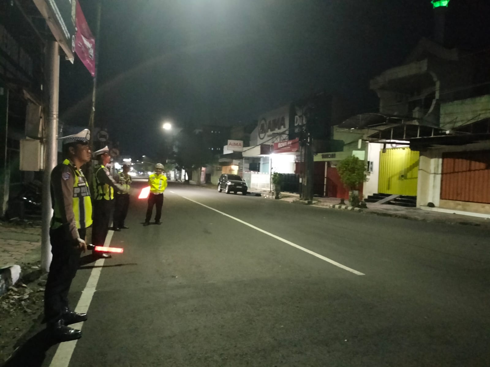 Antisipasi Gangguan Malam Minggu, Satlantas Polres Kediri Kota Gelar KRYD di Titik Rawan