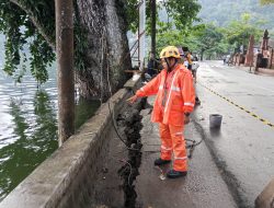 Talud Telaga Ngebel Ambles Usai Hujan Deras, Wisatawan Diminta Menjauh
