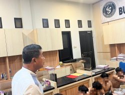 Polres Kediri Amankan 13 Terduga Pelaku Pengeroyokan di Kandat