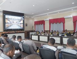 Perkuat Deteksi Dini, Bhabinkamtibmas Polres Blitar Ikuti Arahan Mabes Polri