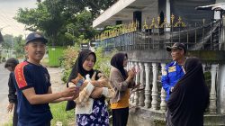 Kucing Terjebak di Plafon Rumah Warga, Damkar Kediri Lakukan Evakuasi