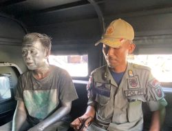 Ganggu Ketertiban, Manusia Silver Diamankan Satpol PP Kediri