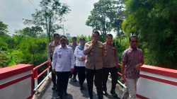 Kapolres Kediri Resmikan Jembatan Merah Putih Presisi di Kandangan
