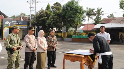 Jelang May Day, Kapolres Kediri Pimpin Apel Sabuk Kamtibmas