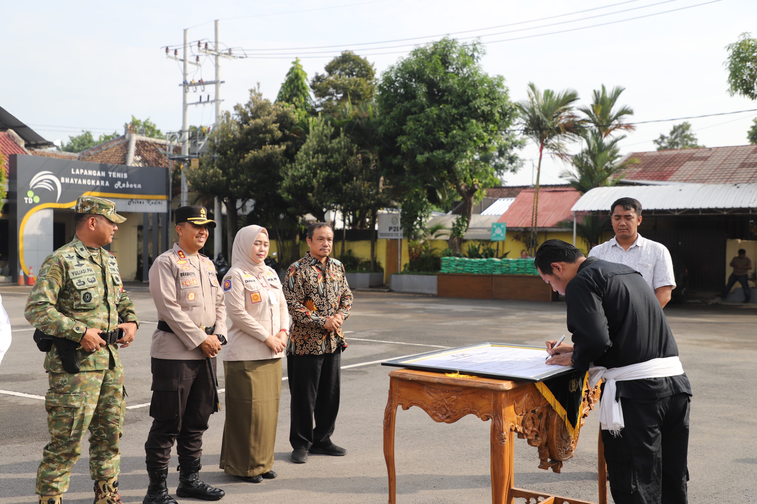 Jelang May Day, Kapolres Kediri Pimpin Apel Sabuk Kamtibmas