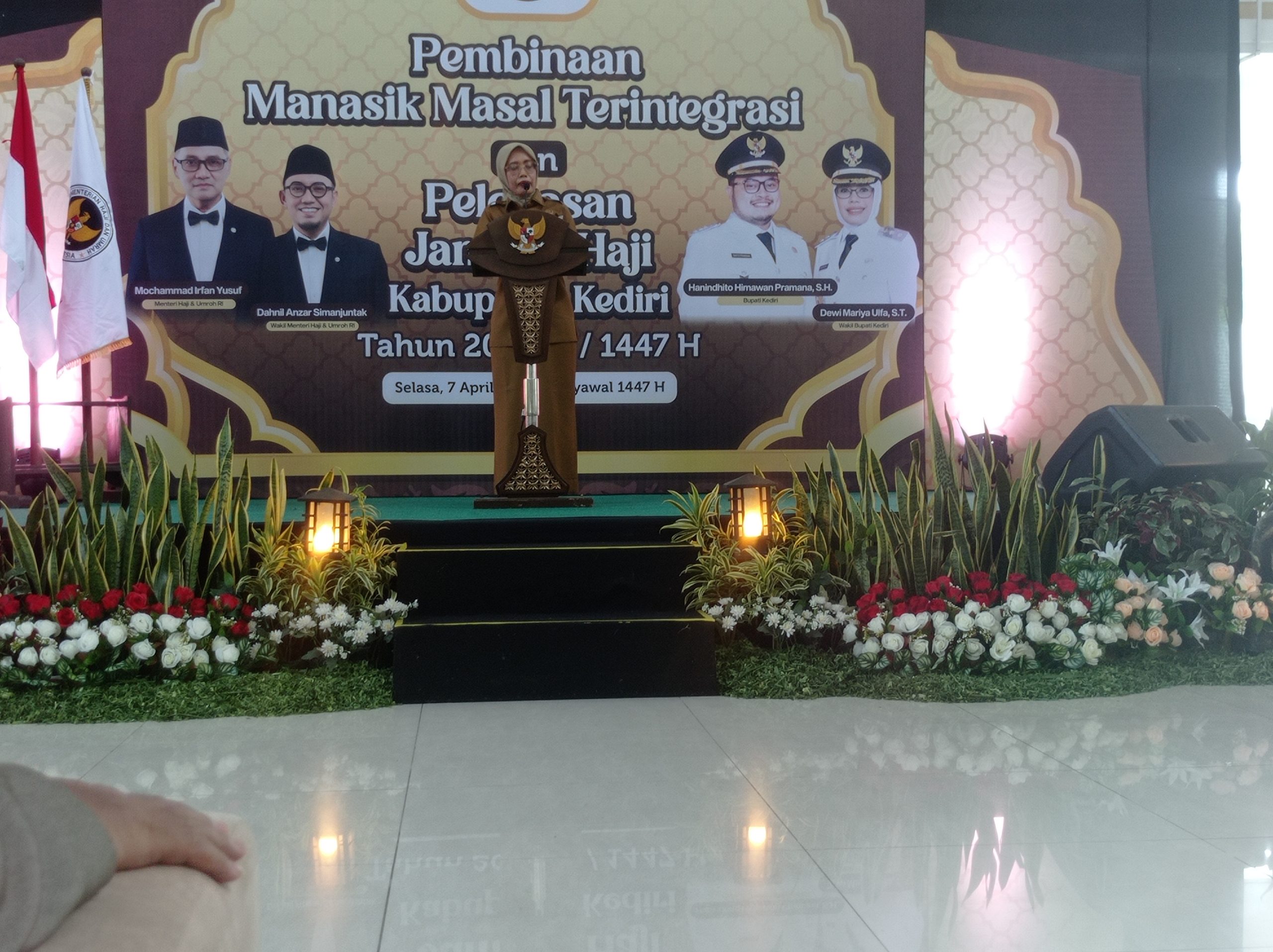Wakil Bupati Kediri Lepas Jamaah Haji Kabupaten Kediri 2026