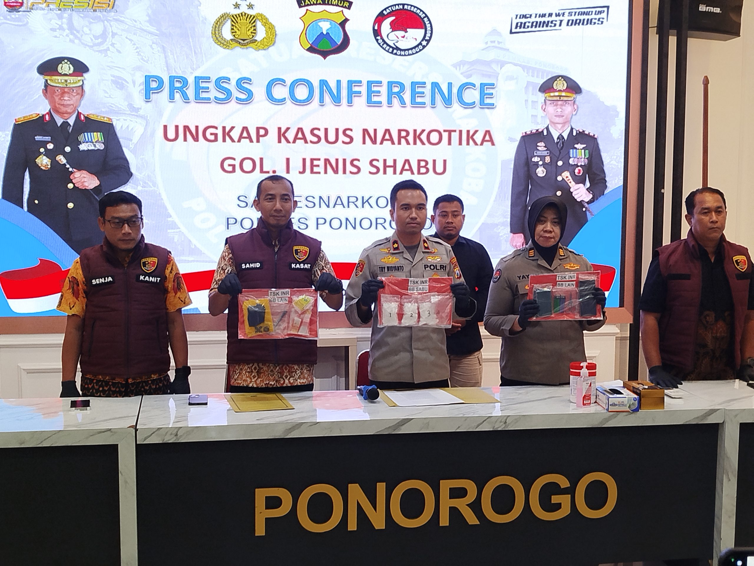 Satresnarkoba Polres Ponorogo Sita 3 Ons Sabu, Terbesar Sepanjang Penanganan Kasus