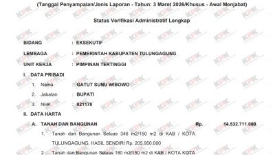 Bupati Tulungagung Gatut Sunu Wibowo Terjaring OTT KPK, Ini Catatan Jumlah Kekayaannya