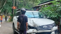 Longsor Batu Kembali Terjadi di Jalur Trenggalek–Ponorogo, Fortuner Tertimpa, Sopir Selamat