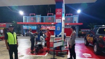 Antisipasi Panic Buying BBM, Polres Blitar Intensifkan Patroli ke SPBU