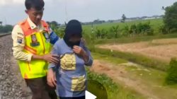 Dramatis, Masinis dan Petugas Gagalkan Upaya Dugaan Bunuh Diri di Rel KA Nganjuk