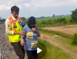 Dramatis, Masinis dan Petugas Gagalkan Upaya Dugaan Bunuh Diri di Rel KA Nganjuk