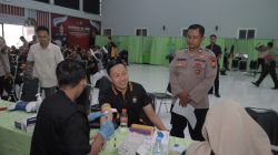 Ratusan Personel Polres Blitar Ikuti Pemeriksaan Kesehatan, Tekanan Darah Jadi Sorotan