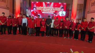 Sebanyak 21 PAC PDI Perjuangan Jombang Resmi Dilantik, Donny Anggun Tekankan Keterlibatan Gen Z dan Literasi Digital
