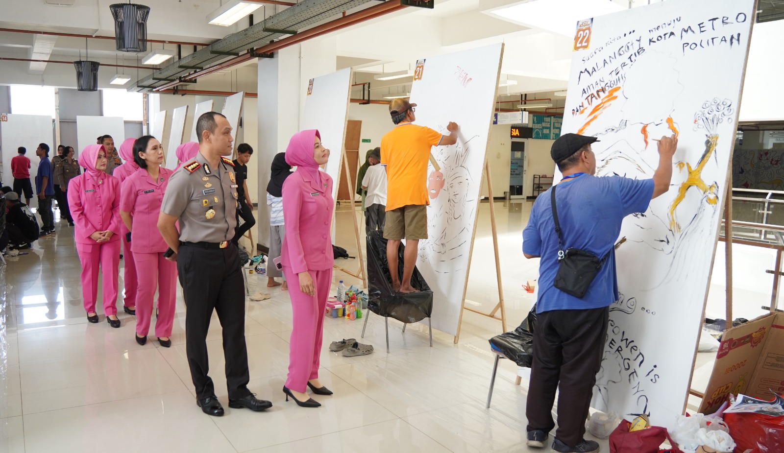 Hari Bhayangkara ke-80, Polresta Malang Kota Gelar Lomba Mural, Wadahi Kreativitas Sekaligus Cegah Vandalisme