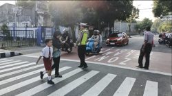 Polsek Kediri Kota Gelar Sapa Pagi, Fokus Pengamanan Lalu Lintas di Jam Sibuk