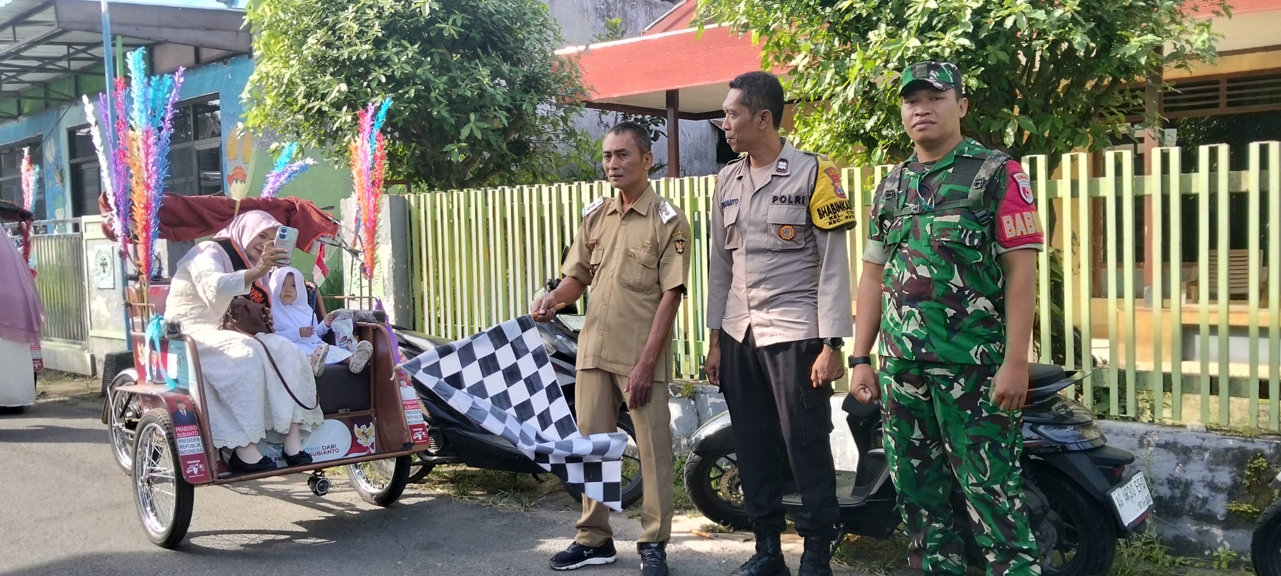 Edukasi Becak Warnai Iduladha KB Mata Bangsa, Dukung Program D’CITO Wali Kota Kediri