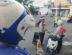 Sepekan Penerapan ETLE Handheld di Tulungagung, 56 Pelanggar Lalu Lintas Terjaring