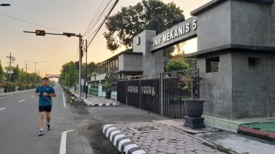 Jaga Kebugaran di Tengah Kesibukan, Dandim Dhavid Rutin Joging Demi Tubuh Tetap Prima