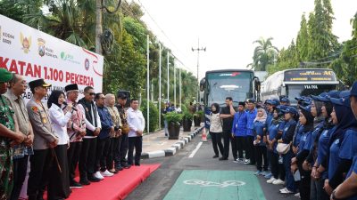 erangkatkan 1.100 Pekerja ke Peresmian Museum Marsinah, Mbak Wali : Momentum Mengingat Perjuangan Buruh