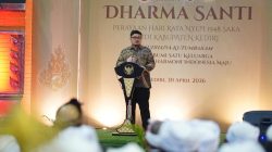 Hadiri Dharma Santi, Mas Dhito Ajak Warga Jaga Toleransi