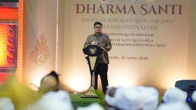 Hadiri Dharma Santi, Mas Dhito Ajak Warga Jaga Toleransi