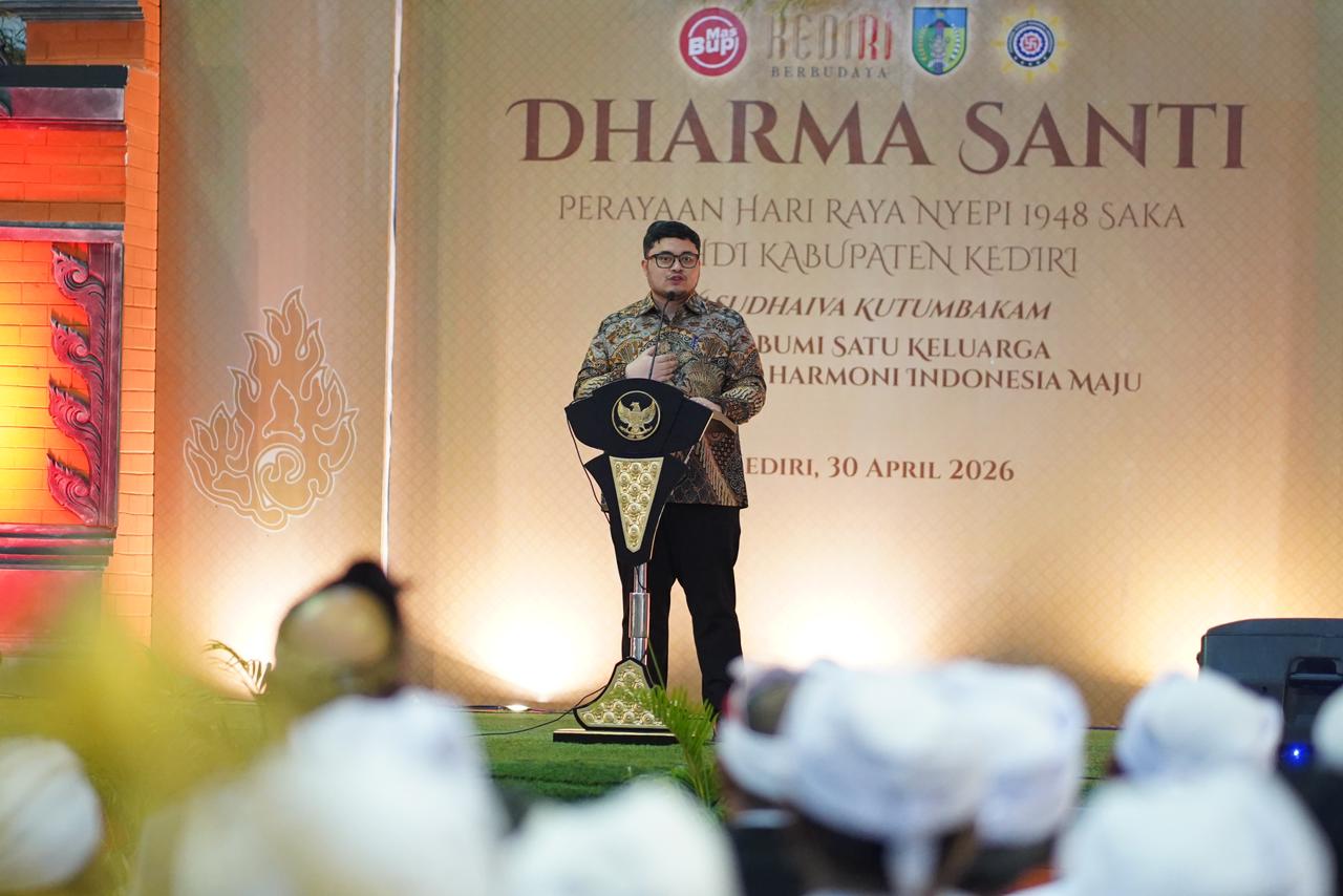 Hadiri Dharma Santi, Mas Dhito Ajak Warga Jaga Toleransi