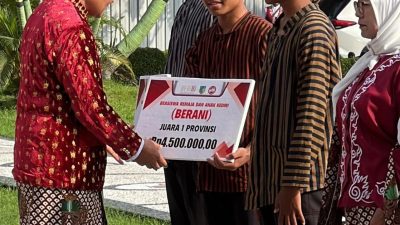 Siswa SMPN 1 Gurah Jadi Jawara Lari 800 Meter Tingkat Jawa Timur