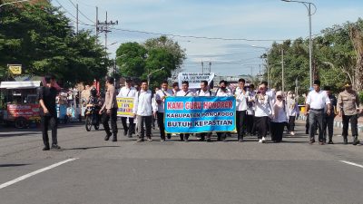 Ribuan Guru Honorer Non Dapodik di Ponorogo Gelar Aksi Damai, Minta Pemkab Buka Akses Pendataan