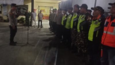 Petugas Gabungan Amankan Takbir Keliling di Ringinrejo