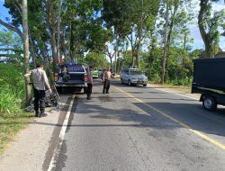 Pemotor Tewas Usai Terlibat Kecelakaan dengan Bus Bagong di Tulungagung