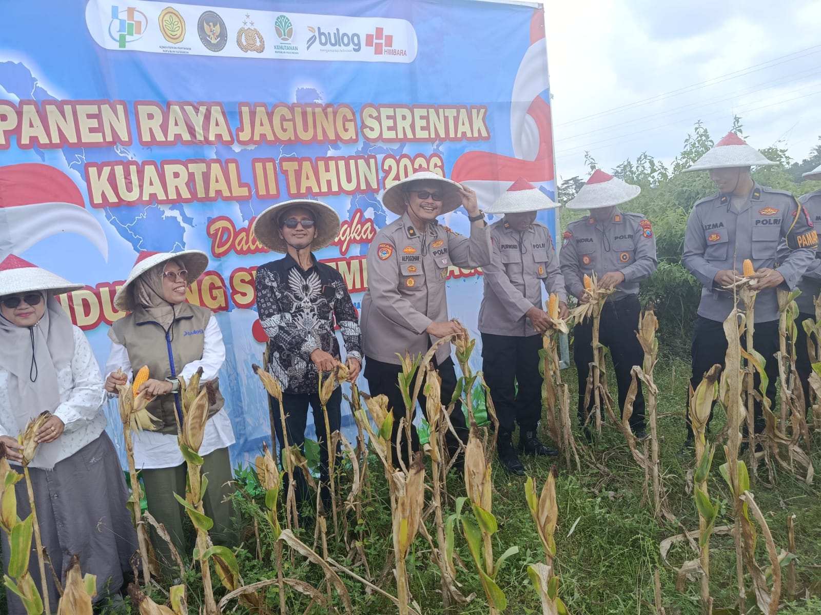Polres Blitar Ikuti Zoom Panen Raya Jagung, Dukung Swasembada Pangan Nasional