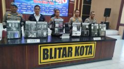 Polres Blitar Kota Ringkus 19 Tersangka Kasus Narkoba Selama April 2026