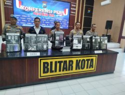 Polres Blitar Kota Ringkus 19 Tersangka Kasus Narkoba Selama April 2026
