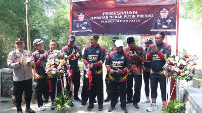 Jembatan Merah Putih Presisi Rampung Dibangun, Warga Tiga Desa di Udanawu Kini Tak Perlu Memutar Jauh