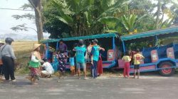 Kereta Kelinci Alami Kecelakaan Tunggal di Gudo Jombang, Tiga Penumpang Dilarikan ke Rumah Sakit