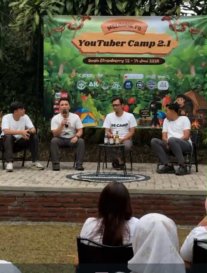 Youtuber Camp 2.1 Jadi Ajang Belajar Konten dan Lahirkan Pengurus Baru Komunitas Youtuber Camping Keluarga Jatim