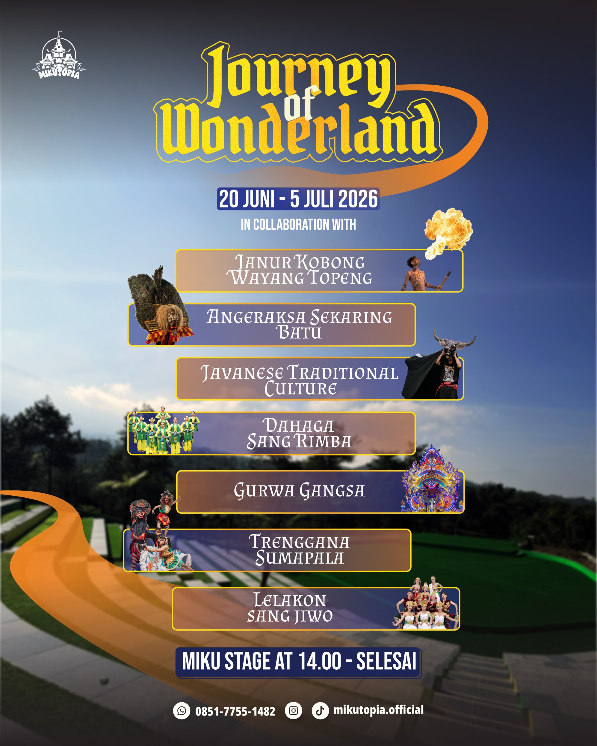 Journey of Wonderland Meriahkan Libur Sekolah di Mikutopia Kota Batu, Angkat Pesona Budaya Nusantara
