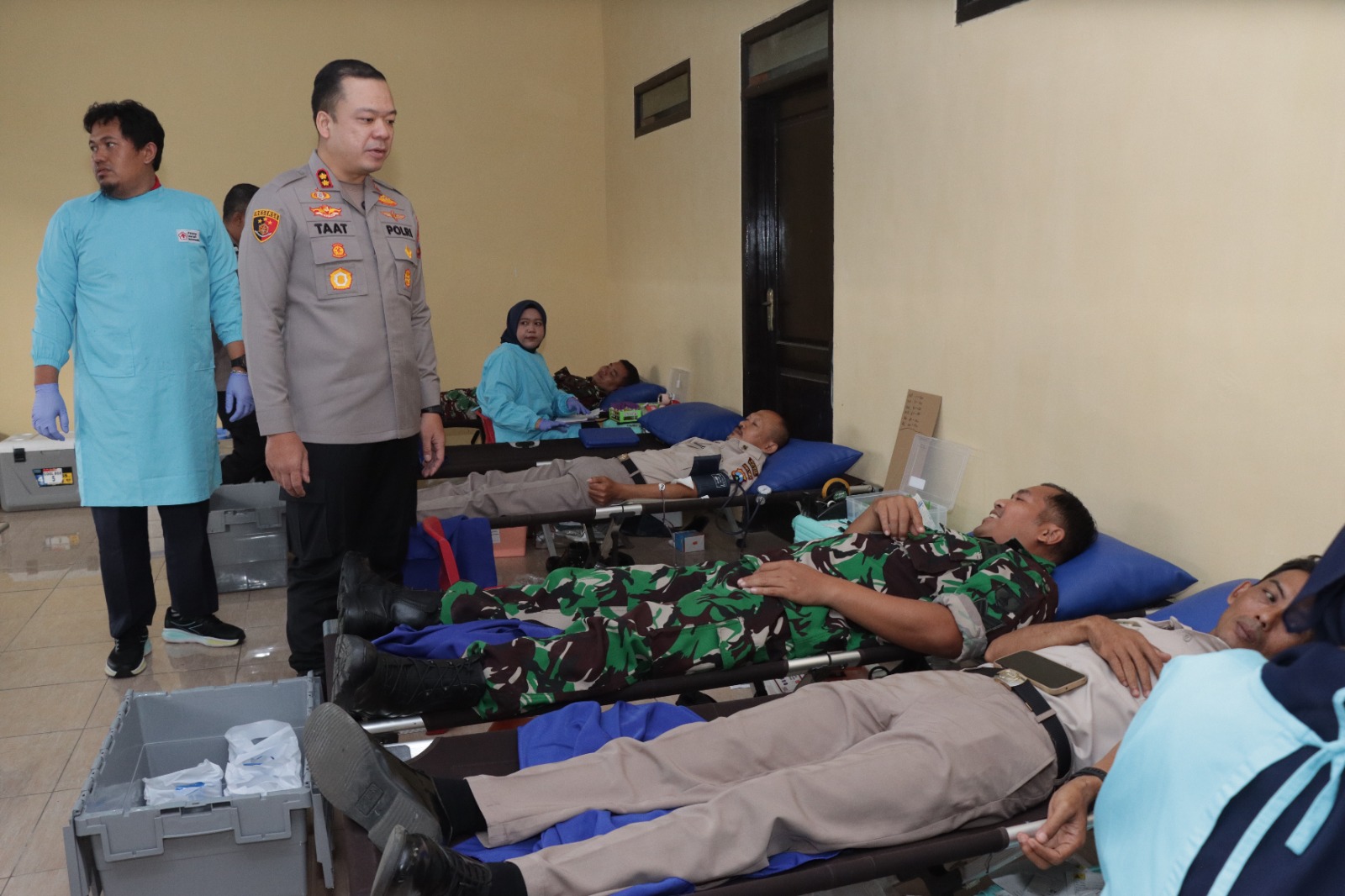 Semangat Kemanusiaan Warnai Donor Darah Hari Bhayangkara ke-80 di Polres Malang