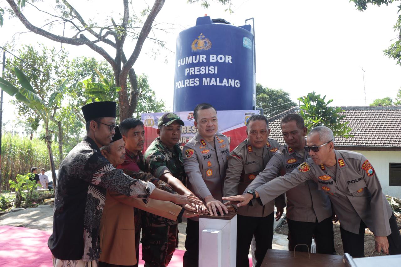 Sambut Hari Bhayangkara ke-80, Polres Malang Resmikan 7 Sumur Bor untuk Warga Tiga Kecamatan