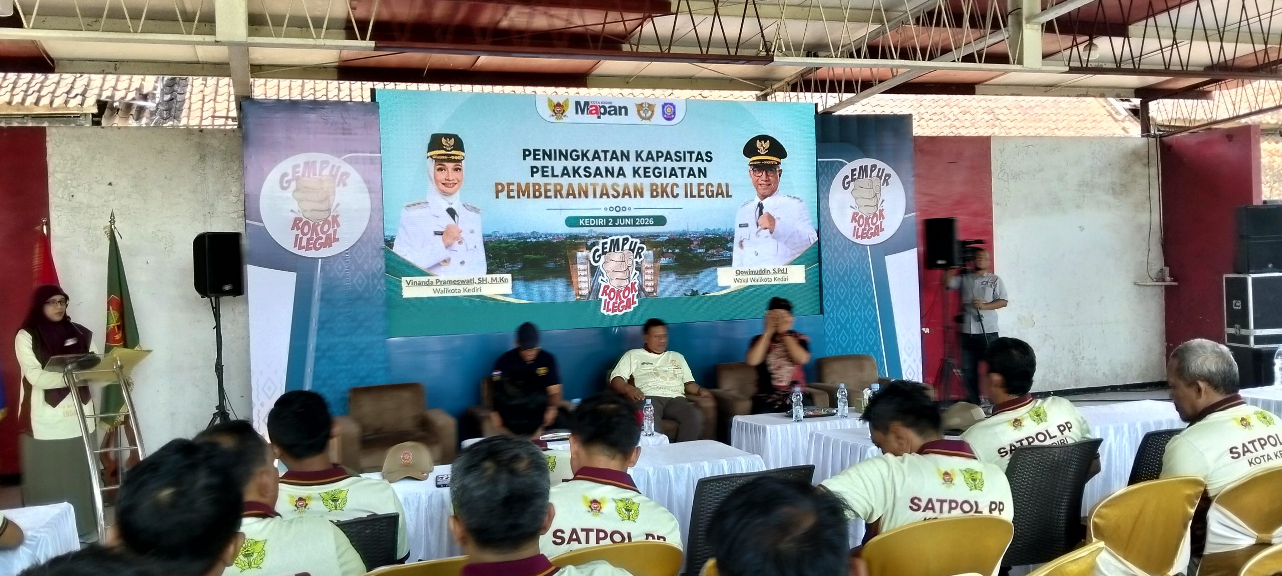Satpol PP Kota Kediri Tingkatkan Kapasitas Personel, Gandeng Brimob dan Bea Cukai