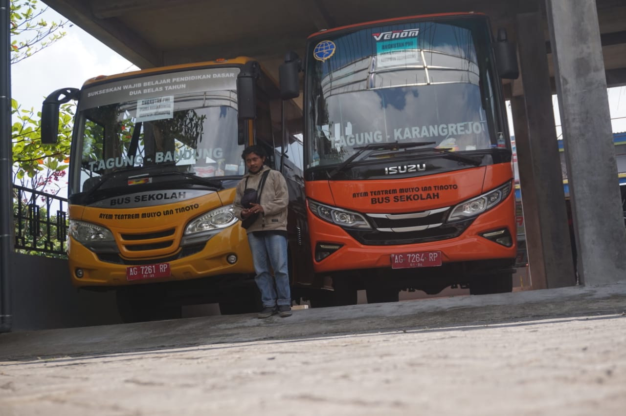 Di Tengah Kenaikan Harga BBM, Operasional Bus Sekolah Tulungagung Dipastikan Tetap Berjalan