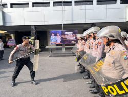 Polres Tulungagung Asah Kemampuan Personel Lewat Latihan Dalmas, Tingkatkan Kesiapsiagaan Pengamanan