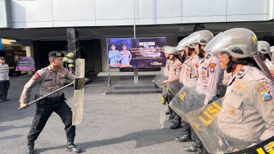 Polres Tulungagung Asah Kemampuan Personel Lewat Latihan Dalmas, Tingkatkan Kesiapsiagaan Pengamanan