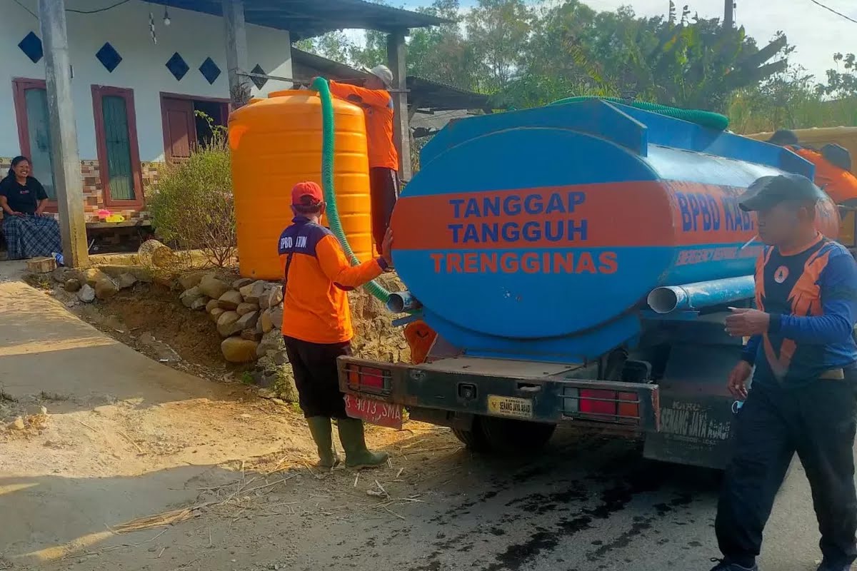 BPBD Kabupaten Kediri Siagakan Truk Tangki dan Tandon Air Hadapi Kemarau Panjang