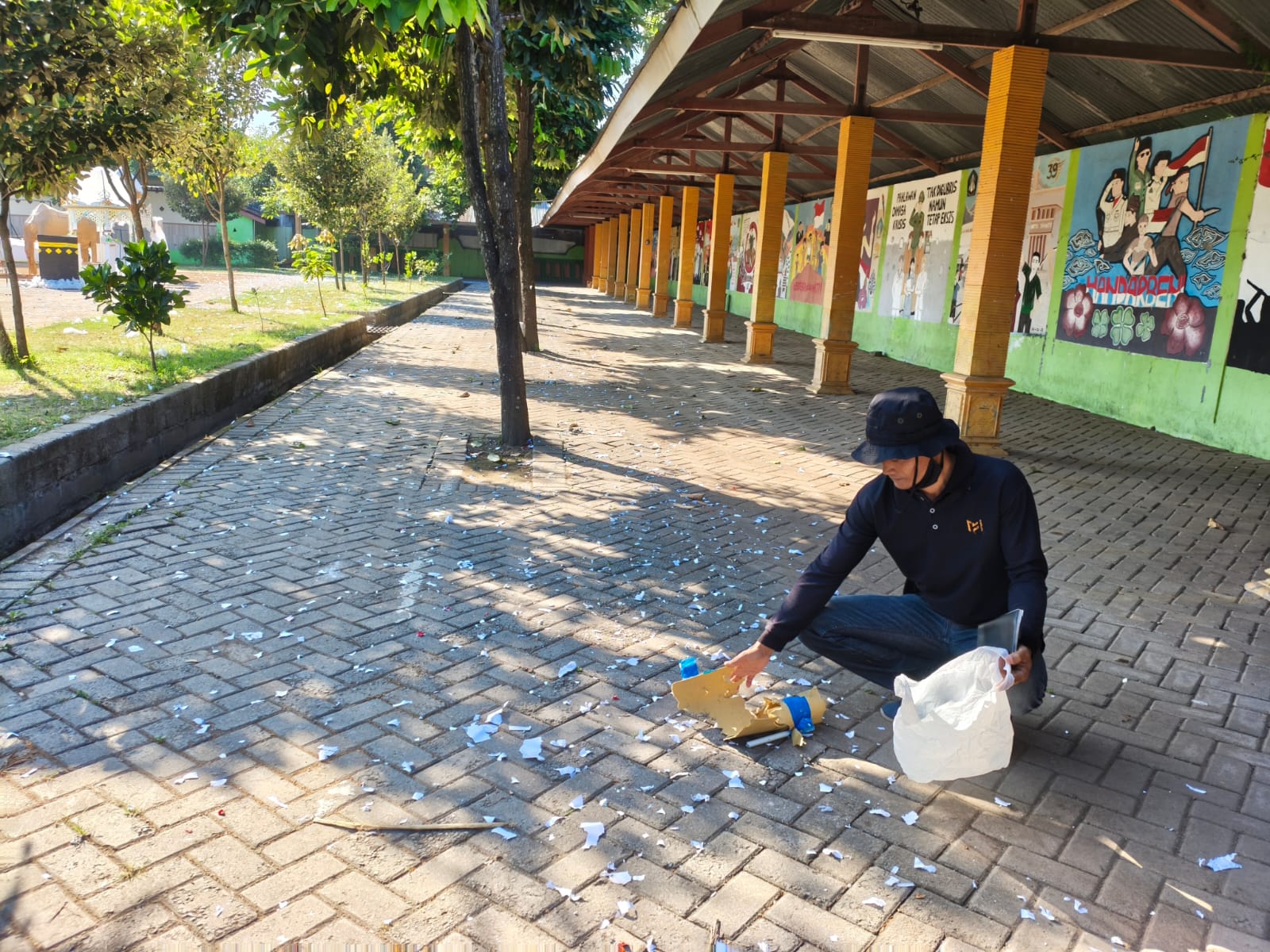 Petasan Balon Udara Meledak di SMAN 1 Badegan Ponorogo, Kaca Kelas Pecah