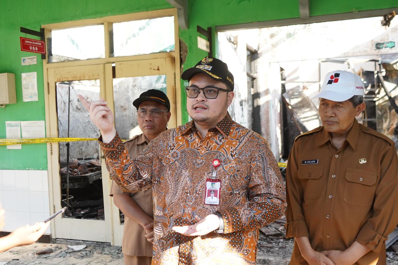 Bupati Kediri Mas Dhito Pastikan Puskesmas Tiron Direhabilitasi Pascakebakaran