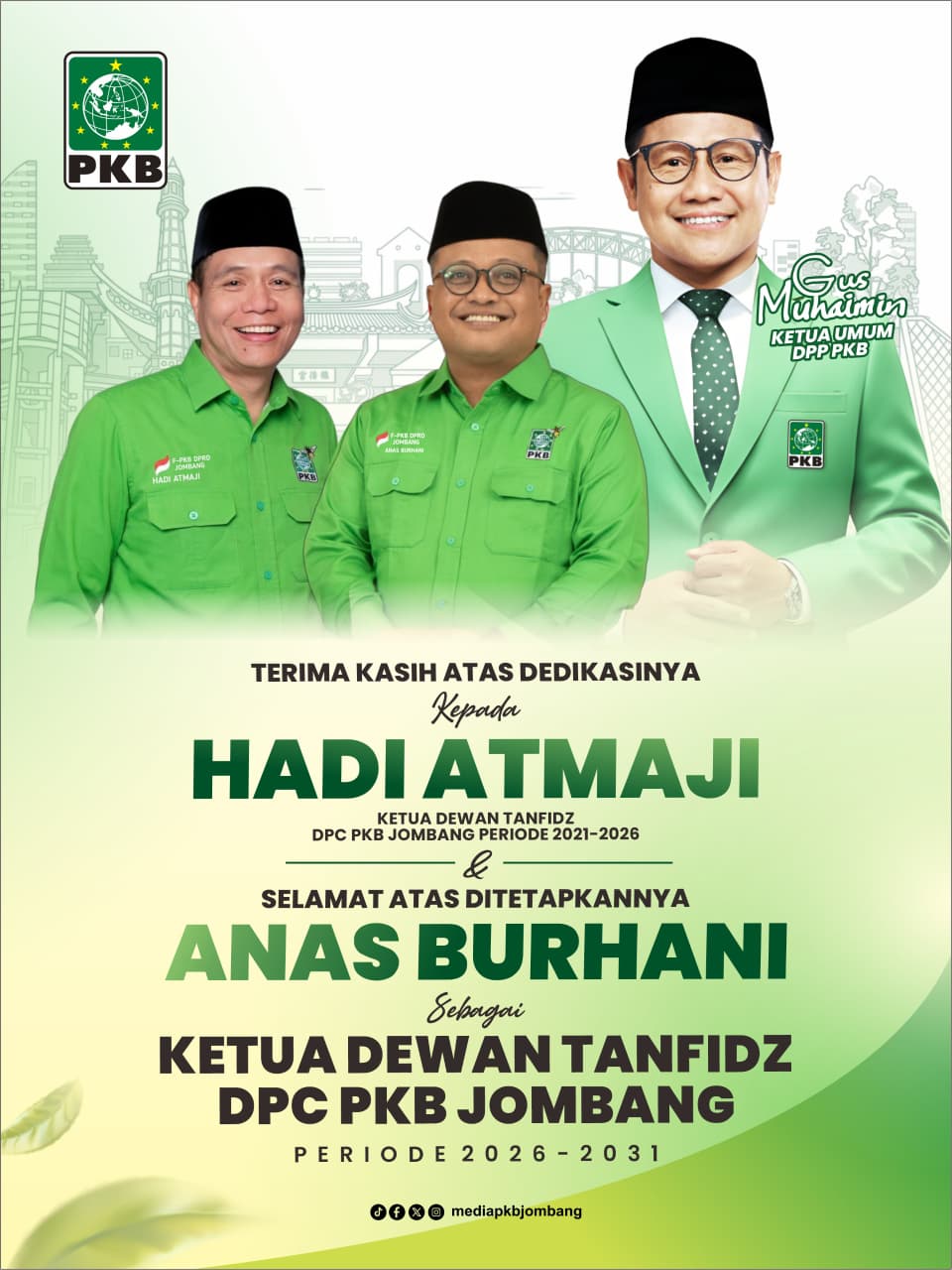 DPP PKB Tetapkan Anas Burhani Pimpin Dewan Tanfidz DPC PKB Jombang, Siap Perkuat Basis Milenial dan Gen Z