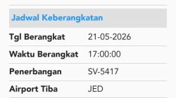 Kloter 112 Jamaah Haji Kabupaten Kediri Dijadwalkan Tiba 30 Juni 2026 Malam