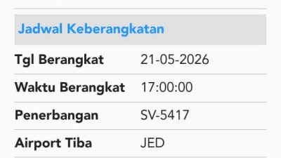 Kloter 112 Jamaah Haji Kabupaten Kediri Dijadwalkan Tiba 30 Juni 2026 Malam